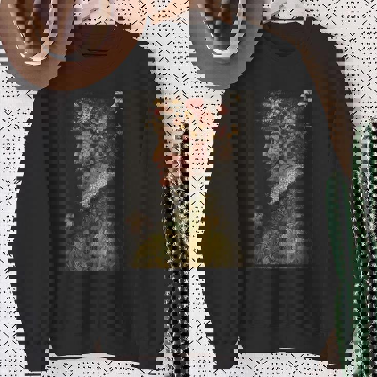 春のジュゼッペアルチンボルド絵画 スウェットシャツ 年配の女性への贈り物