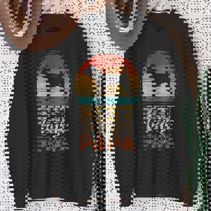 最高のビーグル・パパ、父の日 スウェットシャツ 年配の女性への贈り物