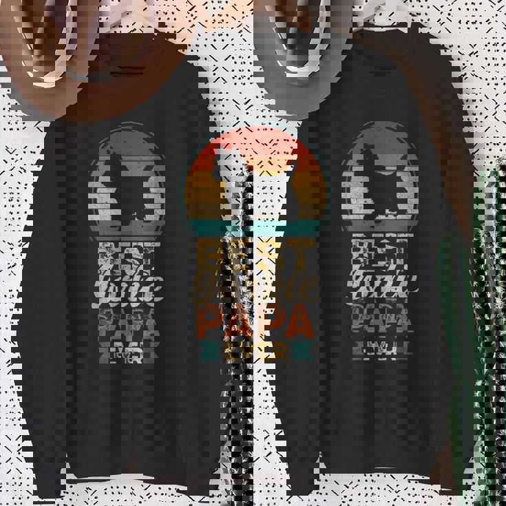 最高のヨーキーパパ ヨークシャー・テリア スウェットシャツ 年配の女性への贈り物