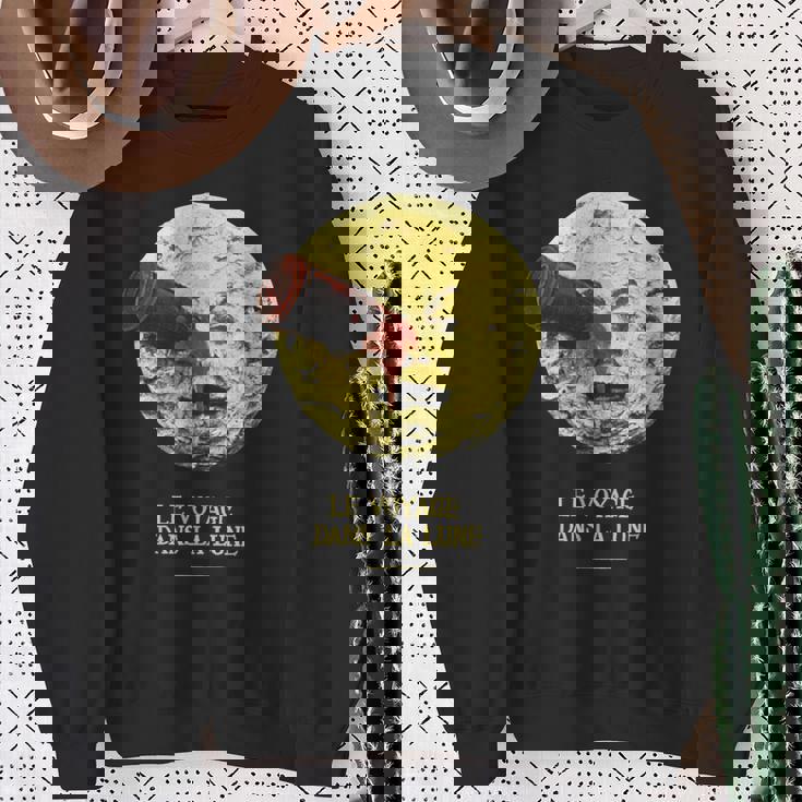 月世界旅行 1902 サイレント映画 クラシック映画 ヴィンテージ A Trip To The Moon Movie スウェットシャツ 年配の女性への贈り物