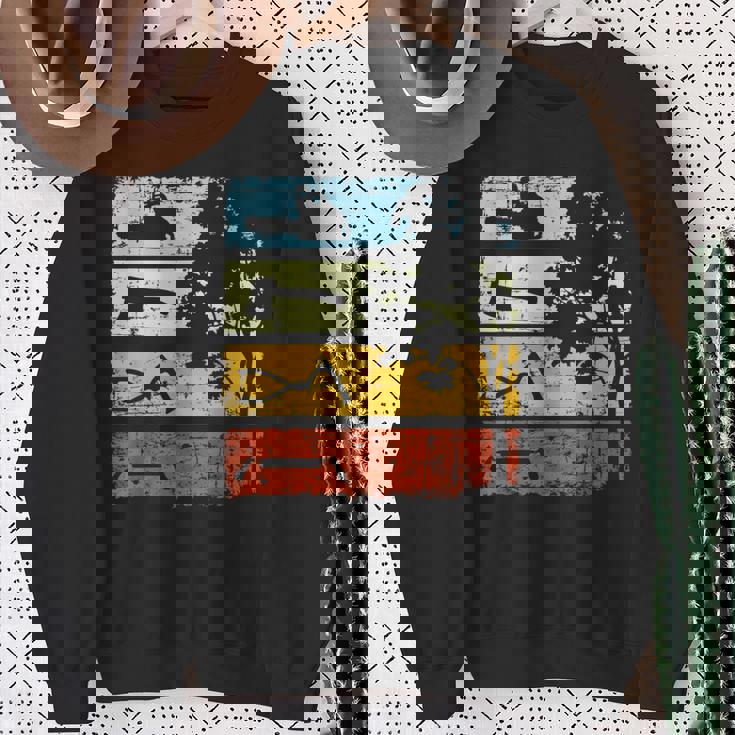 木こり ヴィンテージ チェーンソー 森林労働者 森林 スウェットシャツ 年配の女性への贈り物