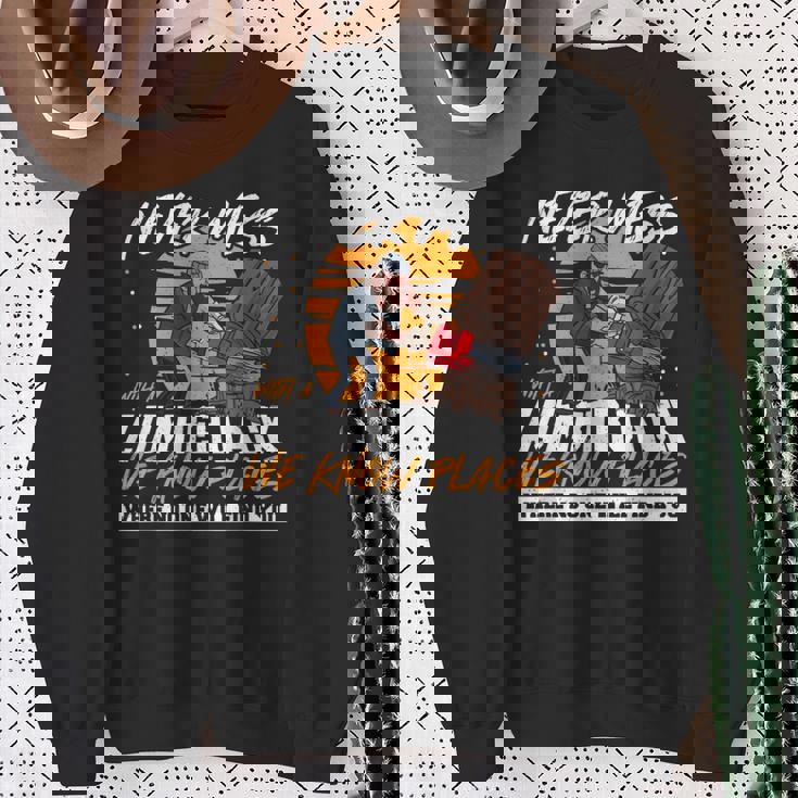 木こりを汚さない面白いロギング引用 スウェットシャツ 年配の女性への贈り物