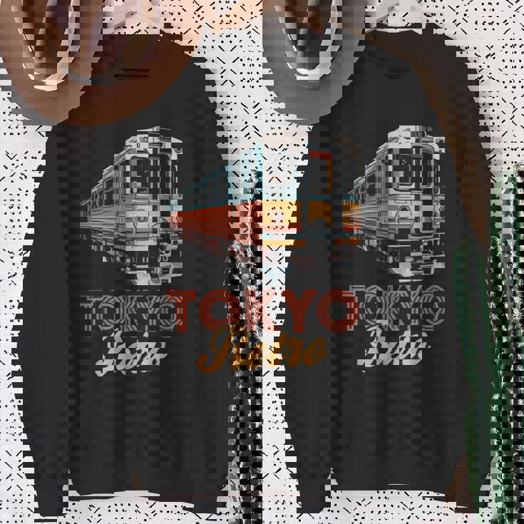 東京 レトロ 電車 日本 ヴィンテージ 列車 旅行 お土産 スウェットシャツ 年配の女性への贈り物