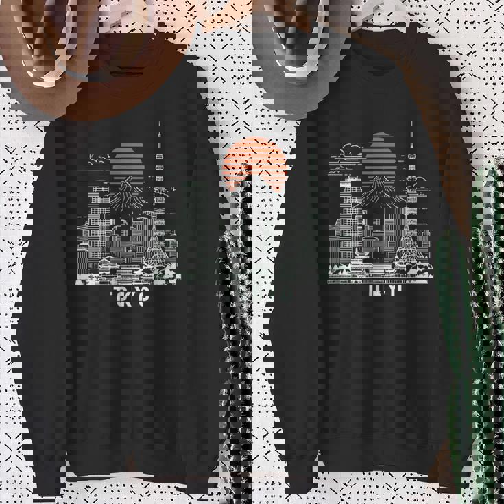 東京スカイライン 日本 富士山 ランドマーク 東京タワー お土産 スウェットシャツ 年配の女性への贈り物