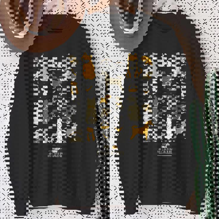 柴犬たくさん 大集合ver かわいい柴犬 柴犬 イラスト スウェットシャツ 年配の女性への贈り物