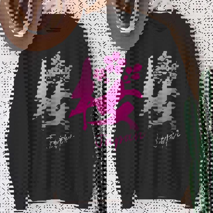 桜 漢字 日本語 毛筆風 筆文字 デザイン文字 カリグラフィー 和柄 日本 かっこいい お土産 海外 面白い 文字入り スウェットシャツ 年配の女性への贈り物