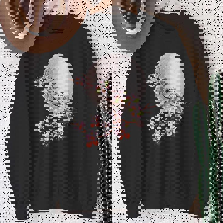 桜 花 満月 さくら 日本文化 スウェットシャツ 年配の女性への贈り物