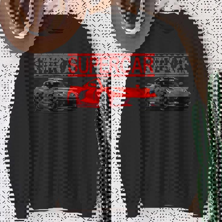 楽しいエキゾチックなスーtシャツスポーツカー愛好家に最適です。 スウェットシャツ 年配の女性への贈り物