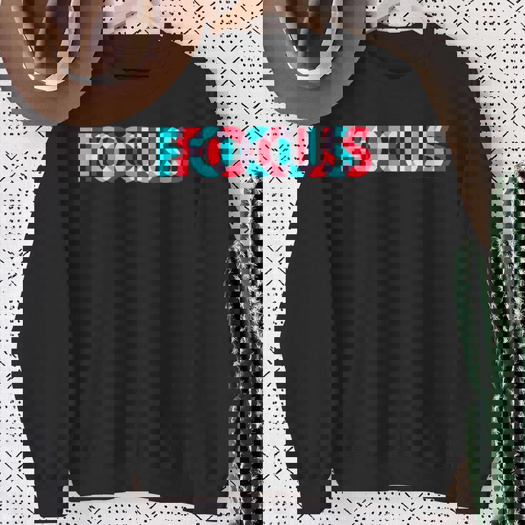 楽しいフォーカスデザイン 錯覚トリッピー スウェットシャツ 年配の女性への贈り物