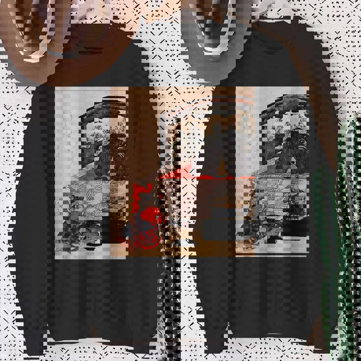 歌川国芳 訓練中の遊女 スウェットシャツ 年配の女性への贈り物