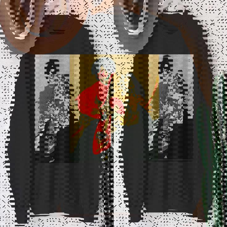 歌舞伎 俳優 日本劇出演者 四世片岡市蔵 上使の弁慶 役者絵 スウェットシャツ 年配の女性への贈り物