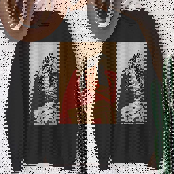 歌舞伎 役者 市川 團十郎 暫 しばらく勝川 春好江戸時代 役者絵 スウェットシャツ 年配の女性への贈り物