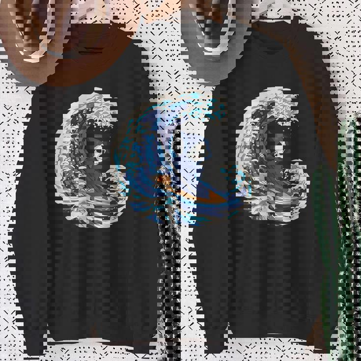 死神サーフィン スウェットシャツ 年配の女性への贈り物