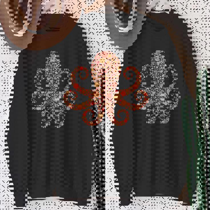 水玉タコtシャツ 楽しいオレンジ国際ドットデー スウェットシャツ 年配の女性への贈り物