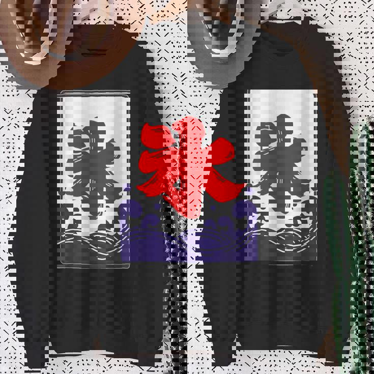 氷 のれん 夏（氷屋 かき氷）お祭り 夜店 漢字 文字 昭和レトロ 和柄 かわいい イラスト スウェットシャツ 年配の女性への贈り物