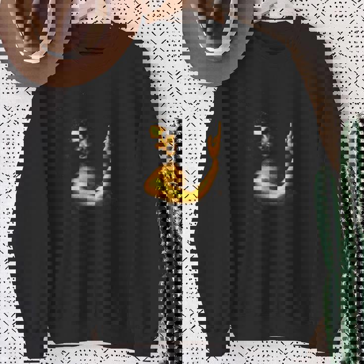 洗礼者ヨハネ1516ダ・ヴィンチ美術画ルネサンス スウェットシャツ 年配の女性への贈り物