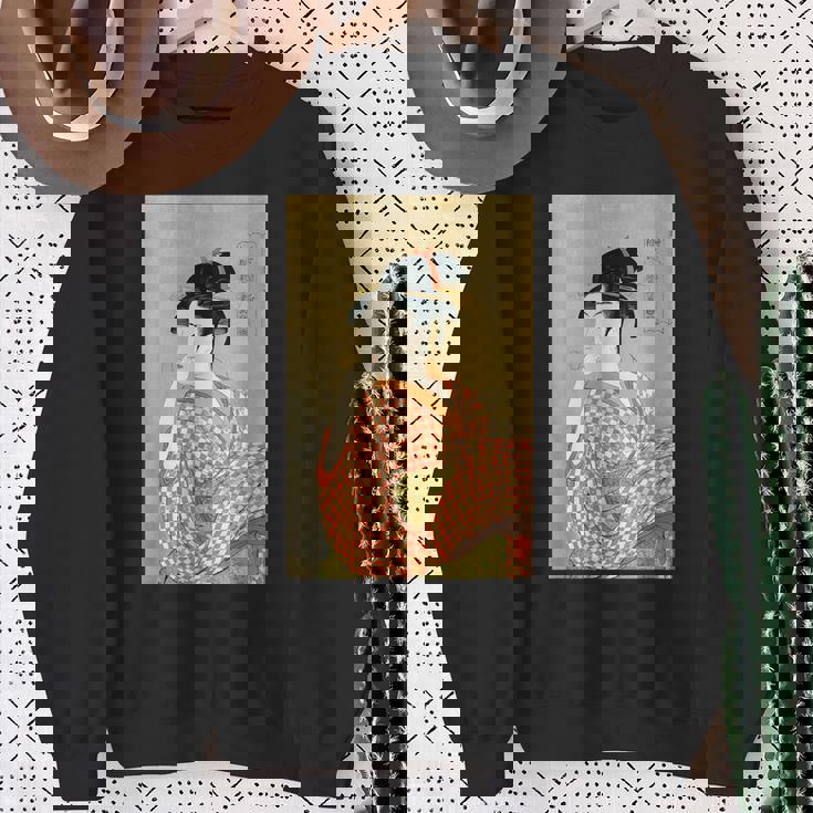 浮世絵デザイン『喜多川歌麿』アート 美術 日本画 グッズ スウェットシャツ 年配の女性への贈り物