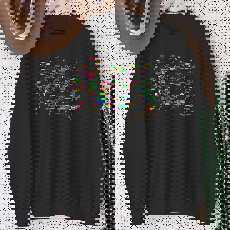 海の中の魚 スウェットシャツ 年配の女性への贈り物