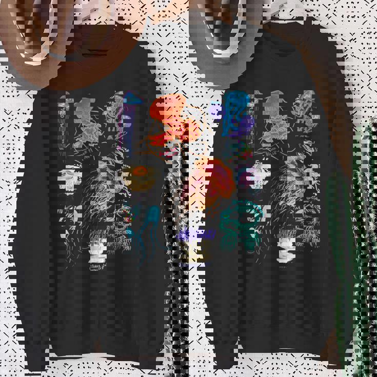 海洋生物クラゲ スウェットシャツ 年配の女性への贈り物