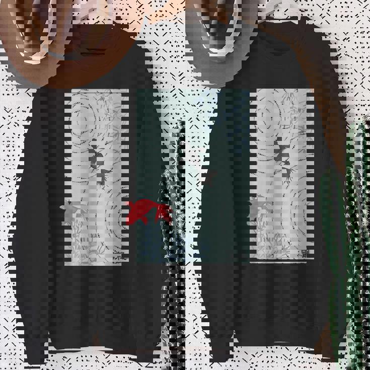 涼風2－いつかの雨上がり－ 金魚 波紋 夏 風 納涼 シック 和風 和柄 シンプル レトロ メンズ レディース キッズ スウェットシャツ 年配の女性への贈り物