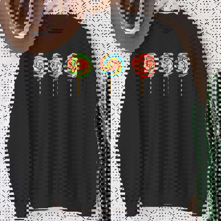 渦巻きロリポップ スウェットシャツ 年配の女性への贈り物