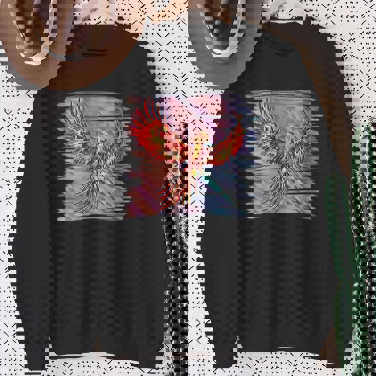 灰からのフェニックス 不死鳥 フェニックス 鳳凰 神話上の生き物 火 バード スウェットシャツ 年配の女性への贈り物