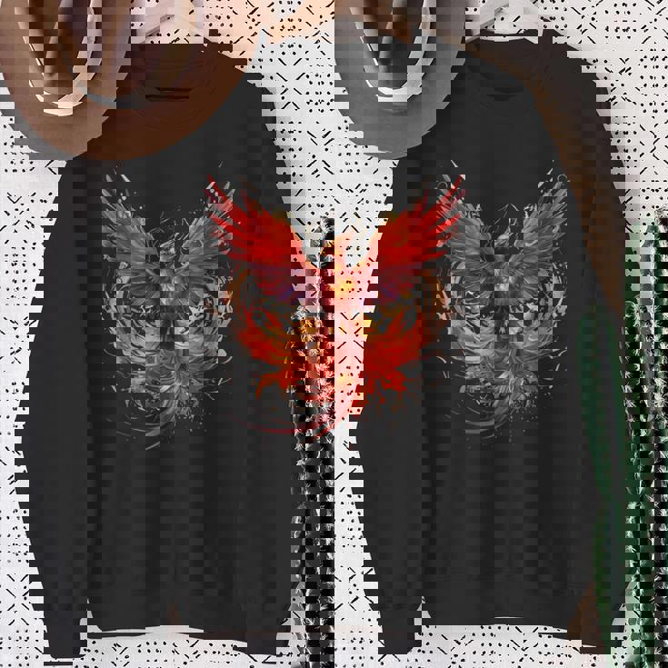 炎 フェニックス 鳥 若返り 神話 鳥 鳳凰 ライジング スウェットシャツ 年配の女性への贈り物