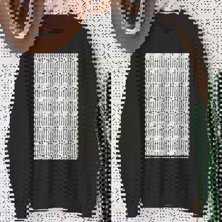 点と線 白 黒 スウェットシャツ 年配の女性への贈り物