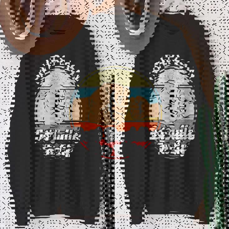 父と息子 ベストバディーズ 面白いお揃い お父さんと息子のギフト スウェットシャツ 年配の女性への贈り物