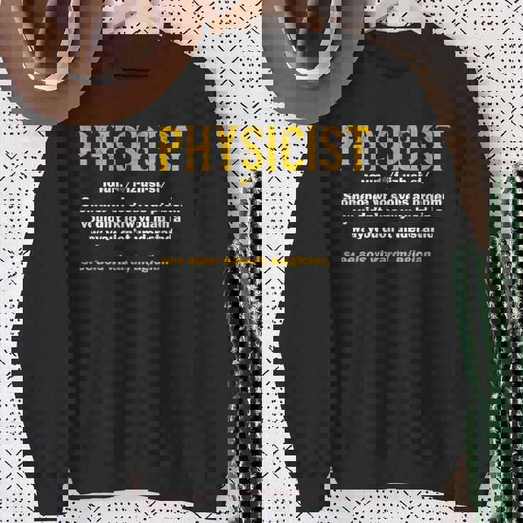 物理学者 定義 科学 オタク 面白い 魔法 スウェットシャツ 年配の女性への贈り物