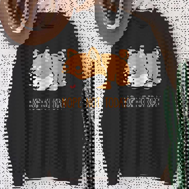 犬 おもしろ 明日から本気出すから 可愛い 柴犬 シバイヌ 豆柴 マメシバ 小豆柴 スウェットシャツ 年配の女性への贈り物