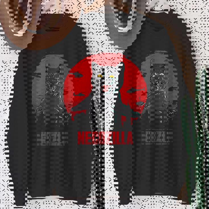 猫 おもしろ ねこ ジョーク 面白い 映画 パロディ スウェットシャツ 年配の女性への贈り物