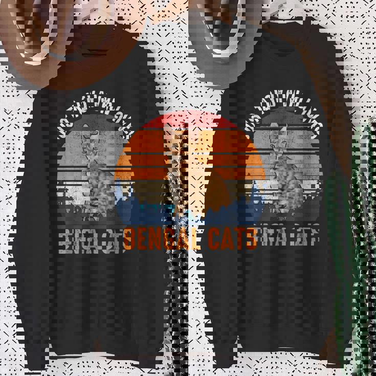 猫-ベンガル猫 スウェットシャツ 年配の女性への贈り物