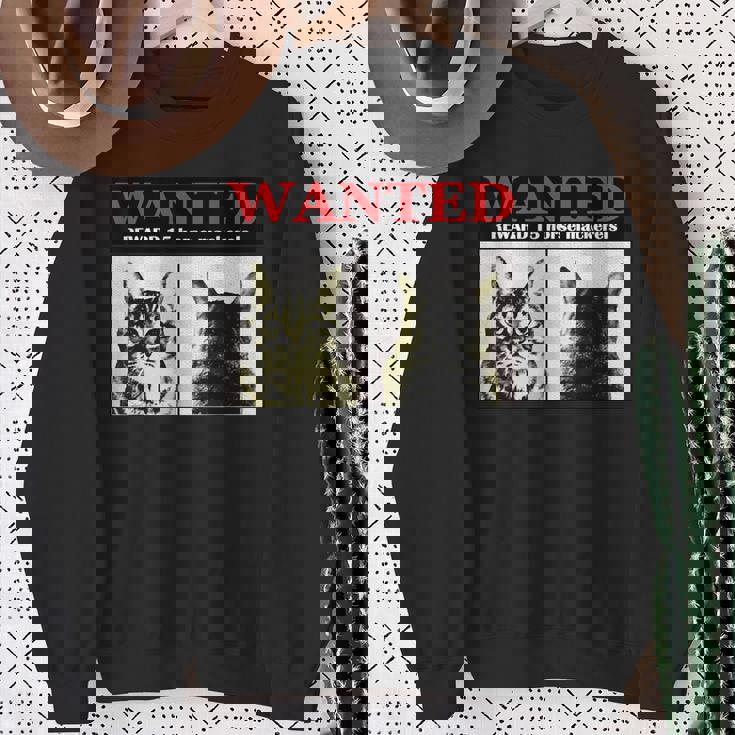 猫 ロック Rock Wanted キジトラ レトロ おしゃれ 個性的 可愛い 面白い スウェットシャツ 年配の女性への贈り物