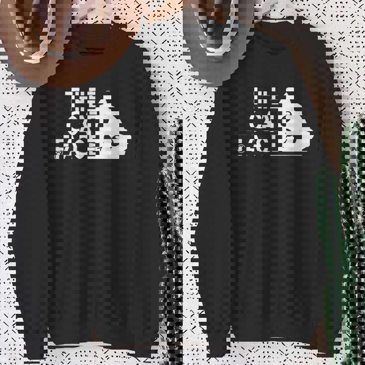 猫の顔 猫デザイン スウェットシャツ 年配の女性への贈り物