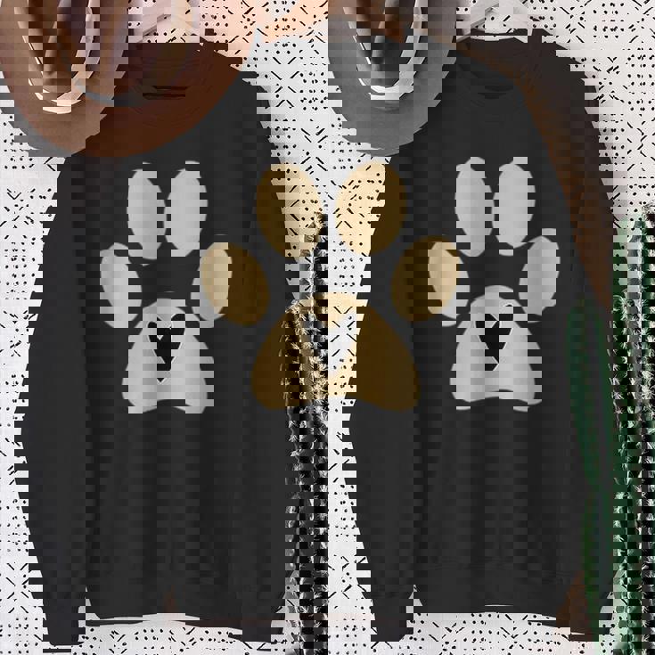 猫や犬の愛好家のための足付きハート スウェットシャツ 年配の女性への贈り物