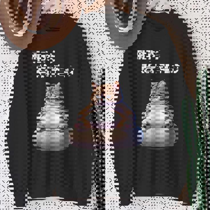 おもしろ 猫好き 猫 猫柄 ねこ ネコ 名言 文字 面白い ギフト ネタ かわいい 明日から本気だすニャン スウェットシャツ 年配の女性への贈り物