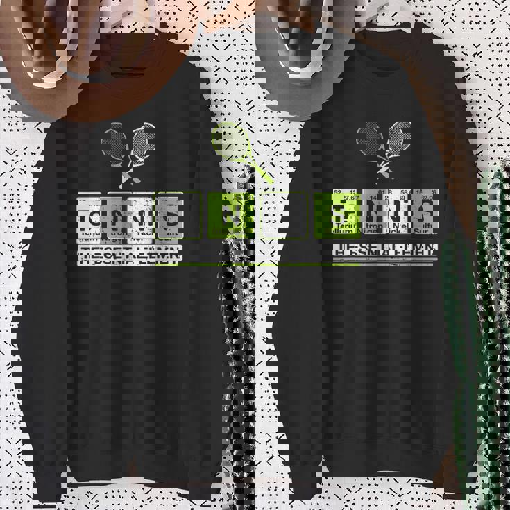 理科 先生 化学 教授 テニス 選手 スポーツ スウェットシャツ 年配の女性への贈り物