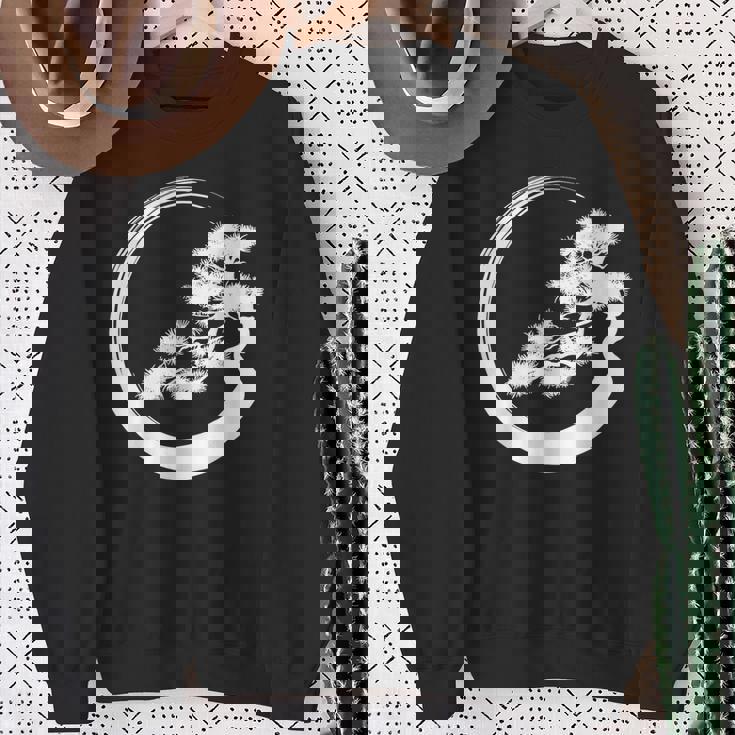 盆栽 木 和 デザイン 盆栽 ミニマリスト 木 恋人 スウェットシャツ 年配の女性への贈り物