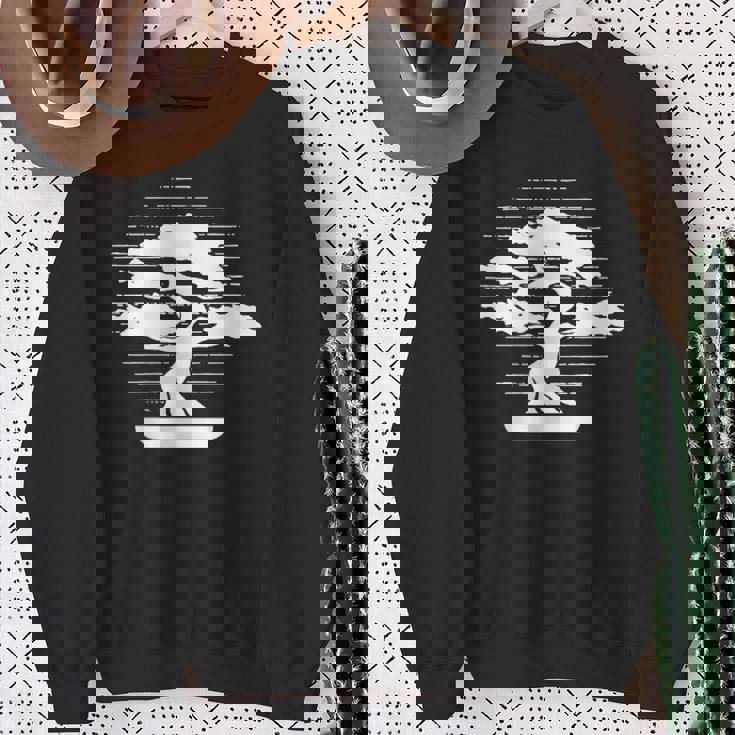 盆栽ロゴエンブレム 盆栽ポット ペンジン 屋内盆栽盆栽 スウェットシャツ 年配の女性への贈り物