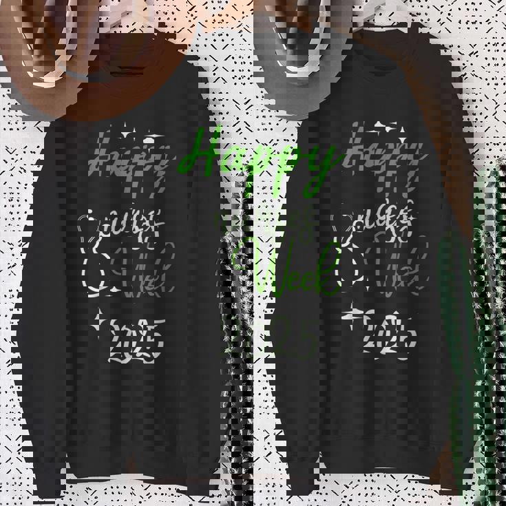 看護師感謝週間-ハッピーナショナルナースウィーク2025 スウェットシャツ 年配の女性への贈り物