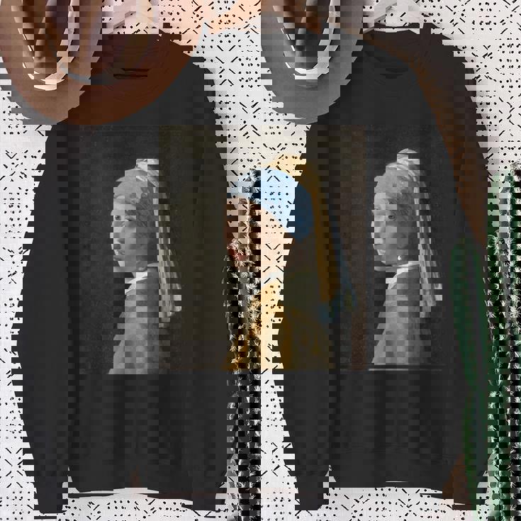 真珠の耳飾りの少女／フェルメール【世界の名画】（高精細画像）Vermeer 美術館アート 油絵 スウェットシャツ 年配の女性への贈り物