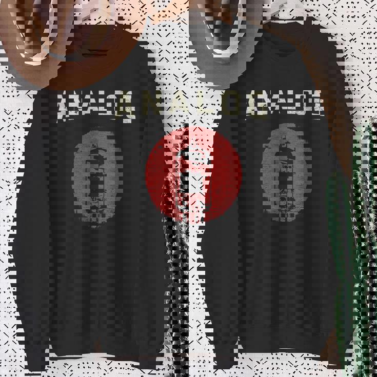 真空管 アンプ アナログ ヴィンテージ レトロ 80年代 スウェットシャツ 年配の女性への贈り物