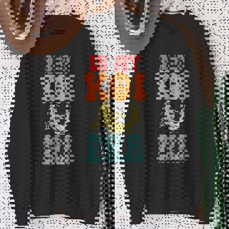 私の鯉の時代には、鯉のグッズ スウェットシャツ 年配の女性への贈り物