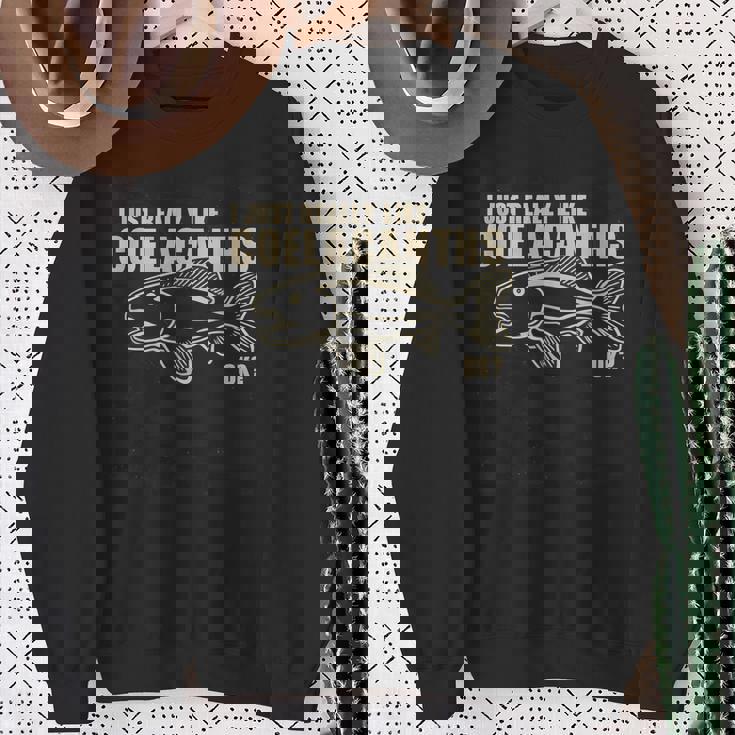 私はシーラカンスが本当に好きですok スウェットシャツ 年配の女性への贈り物