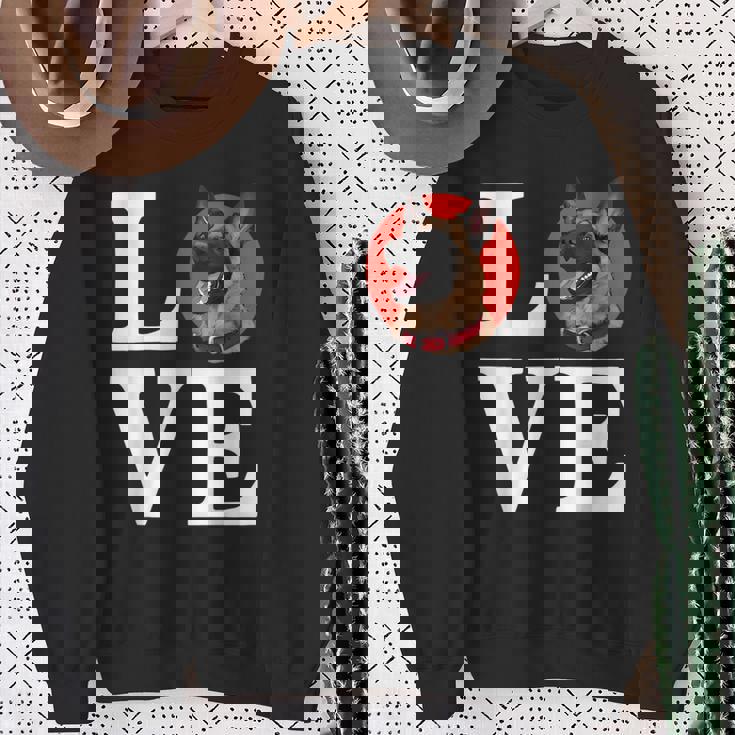 私はベルギーのマリノア子犬愛好家が大好きです スウェットシャツ 年配の女性への贈り物