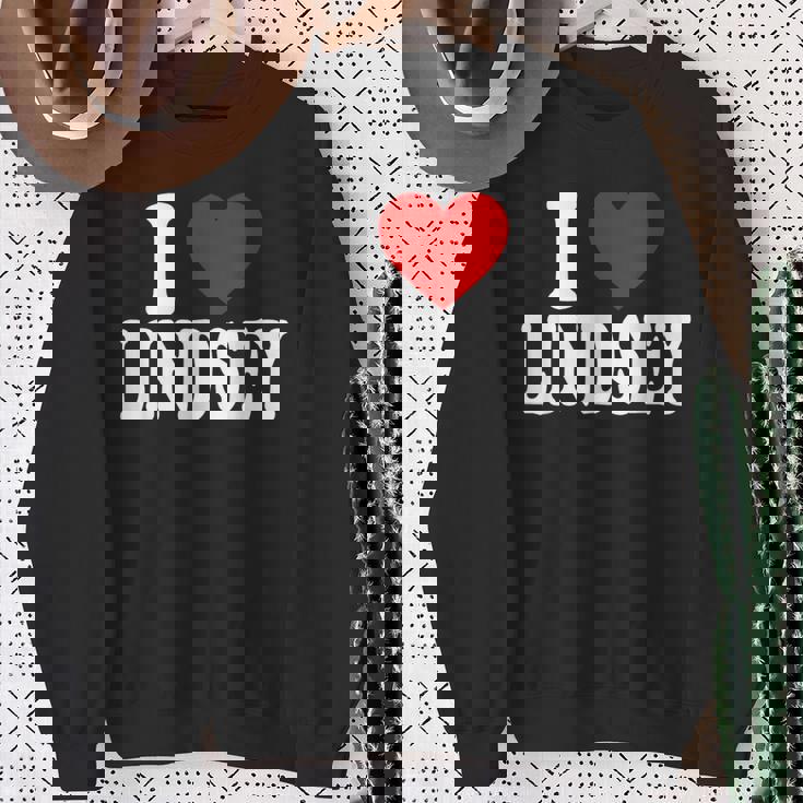 私はリンジーが大好きです スウェットシャツ 年配の女性への贈り物