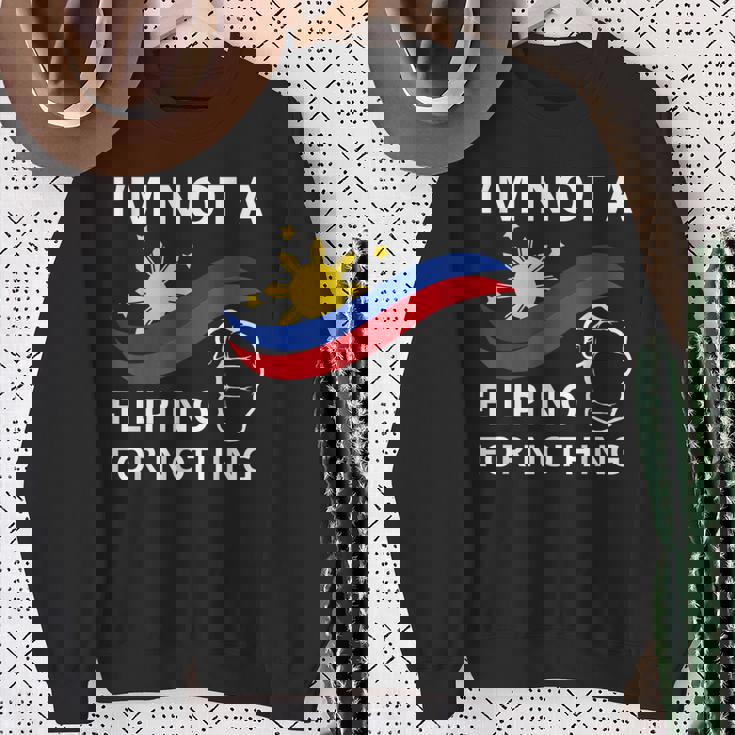 私は何の理由もなくフィリピン人ではありませんティーフリーdu30無料ドゥテルテ スウェットシャツ 年配の女性への贈り物