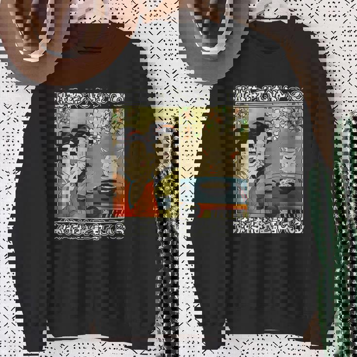 私は酔っていません あなたは猫と話しています スウェットシャツ 年配の女性への贈り物