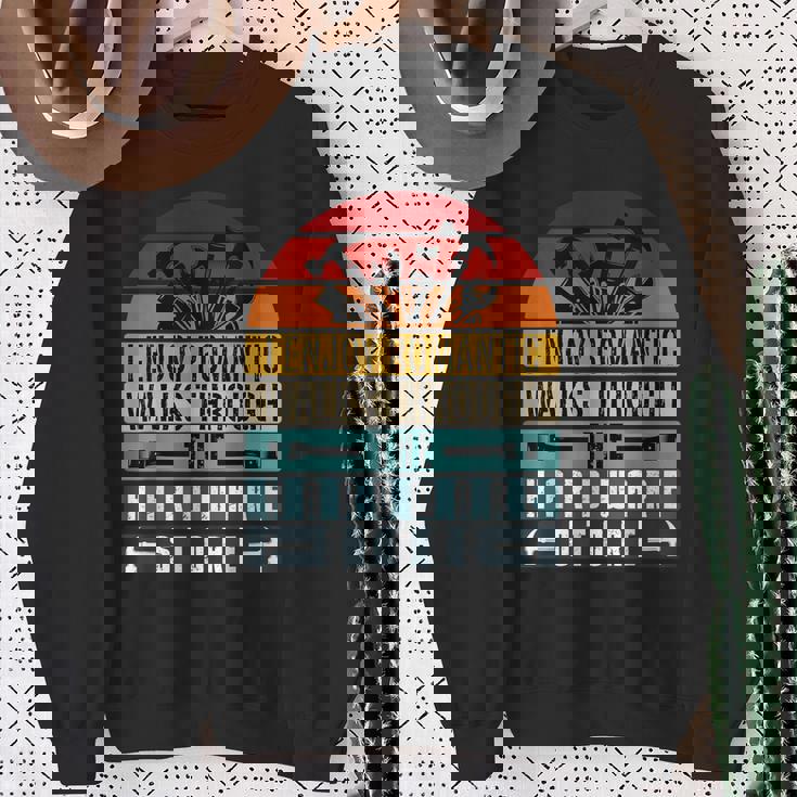 私は金物屋の男たちを長い間ロマンチックな散歩を楽しんでいます スウェットシャツ 年配の女性への贈り物